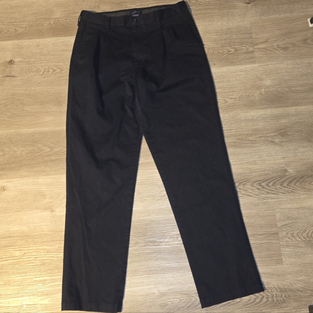 Lands' End Men's Charcoal Dress Pants 34x34